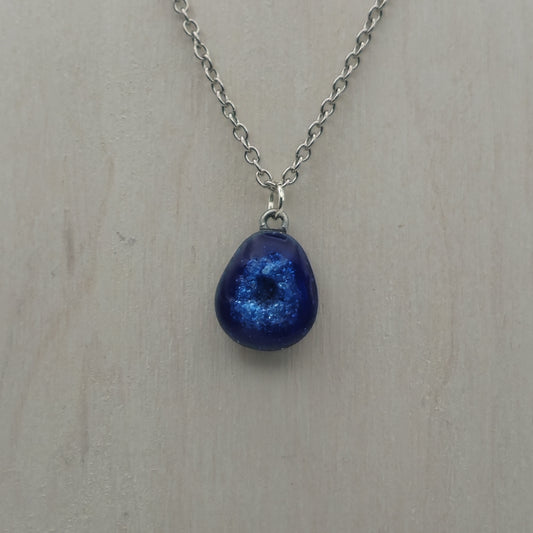 Blue Geode Necklace