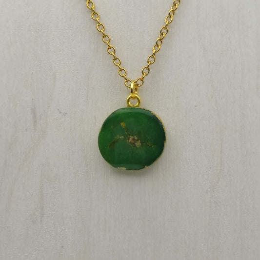 Green Geode Necklace